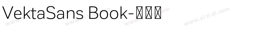 VektaSans Book字体转换